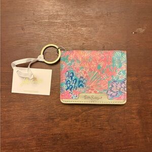Lilly Pulitzer Splendor in the Sand Snap ID Card Case NWT